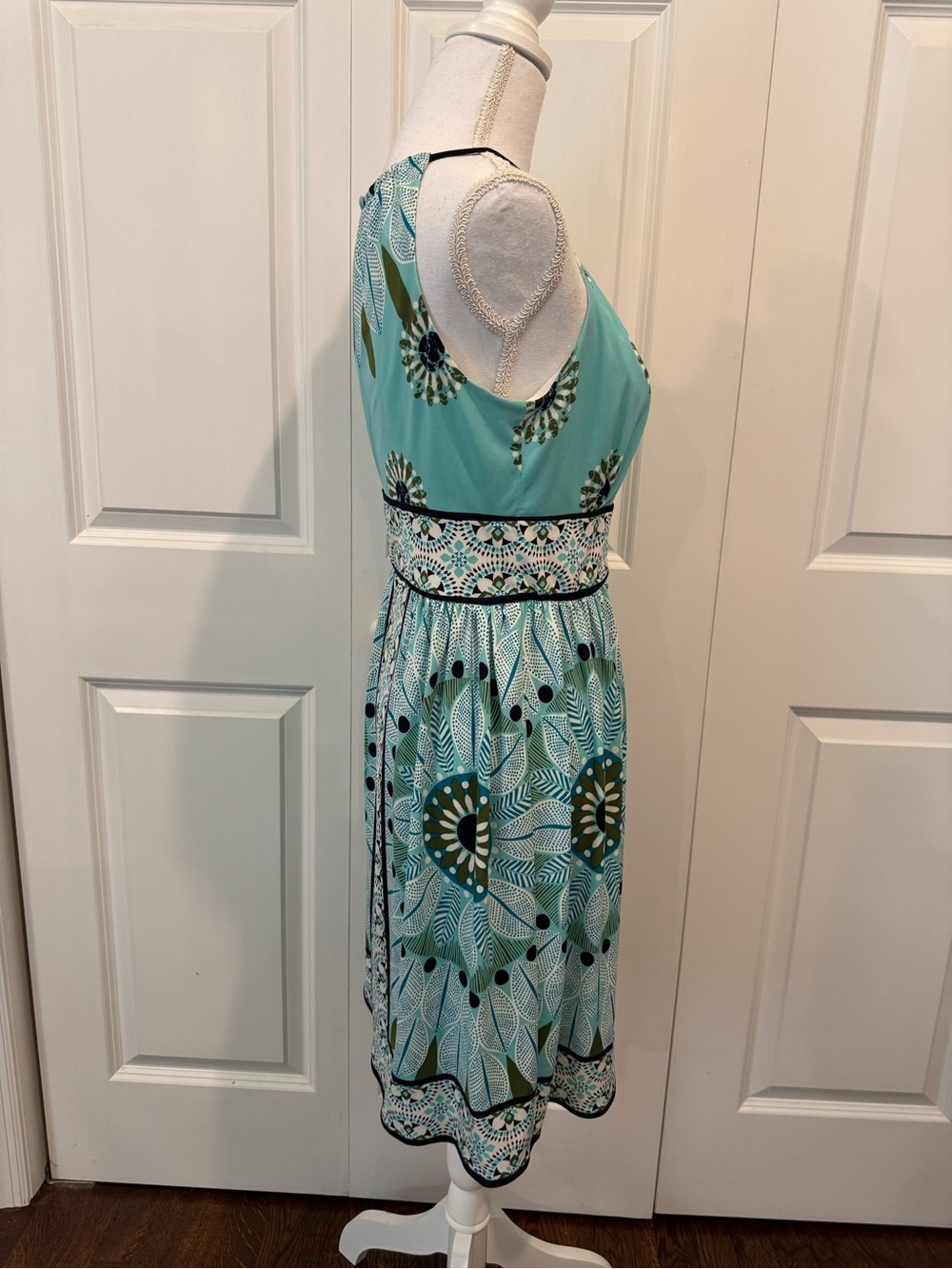 Dressbarn Petite 6 Floral Sleeveless A-Line Dress Quiet Luxury Cottagecore - Picture 8 of 15